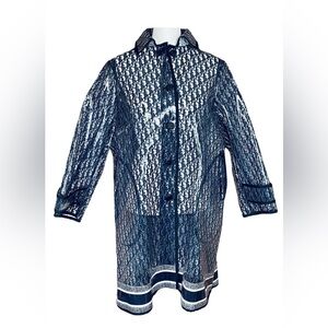 Dior Iconic, Oblique Monogram Trench.Coat, New  Size  US 4